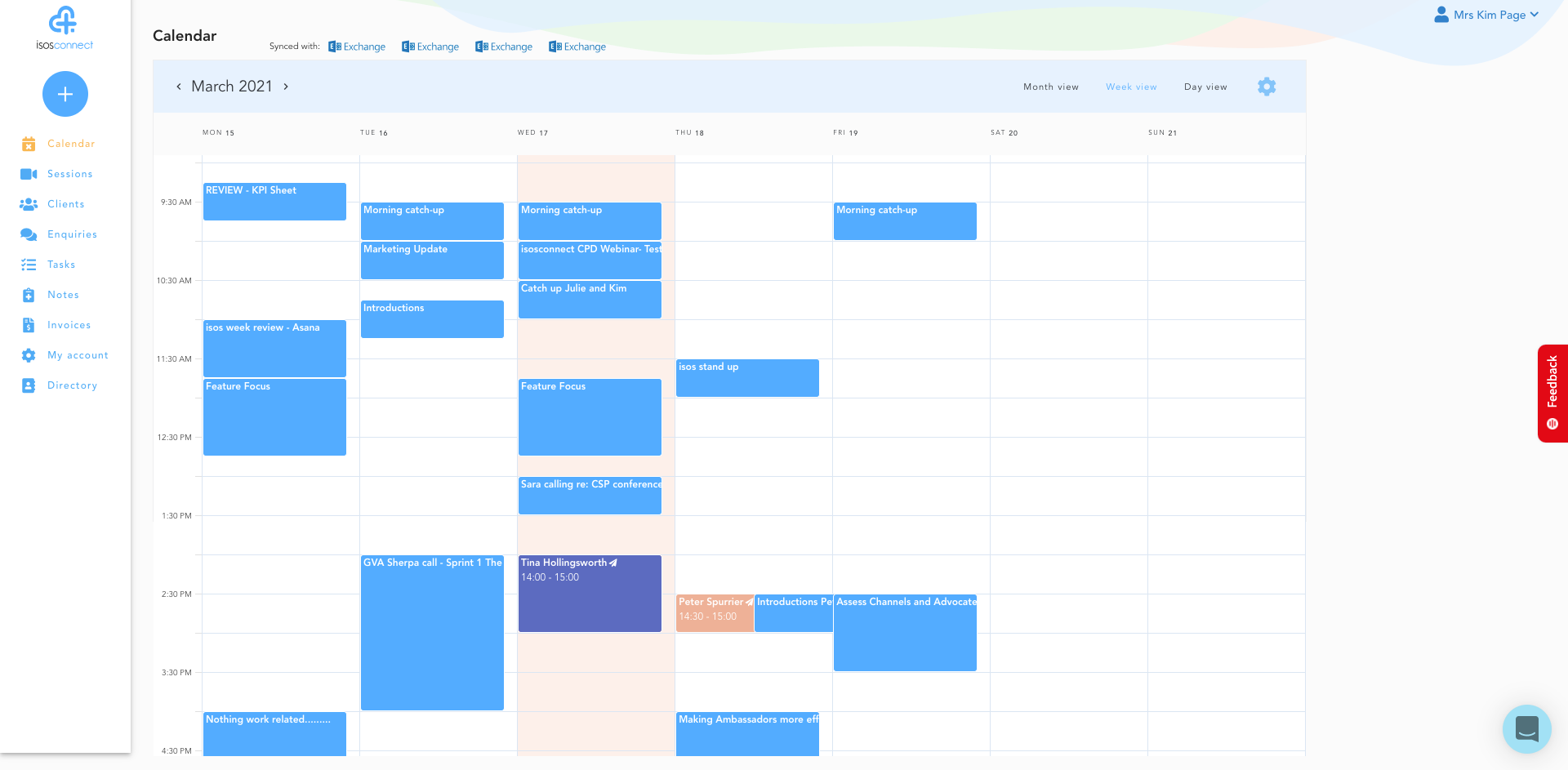 Diary management, connect google and icloud diary