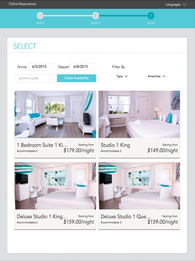 Frontdesk Anywhere offers users a customizable booking engine which can be used on their website and Facebook page