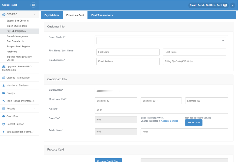 Online payments