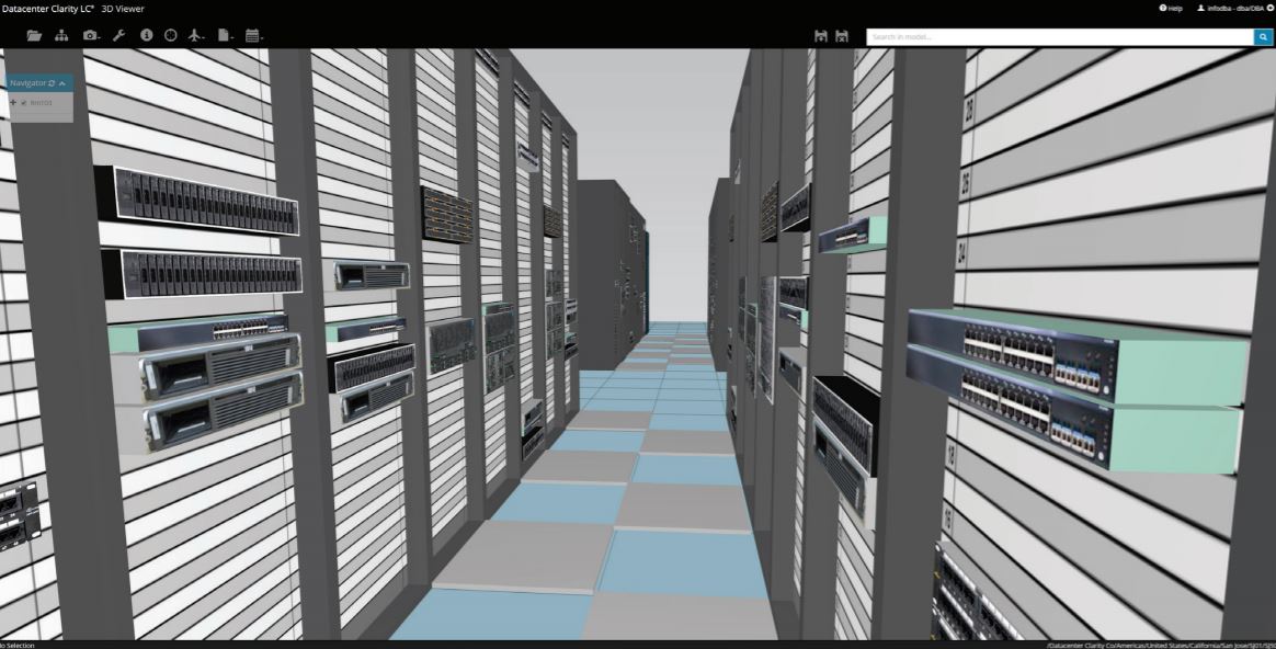 Datacenter Clarity LC 3D viewer
