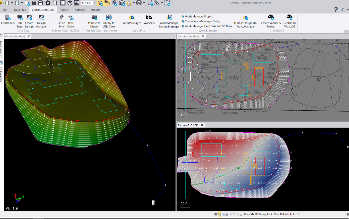 Trimble Business Center screenshot