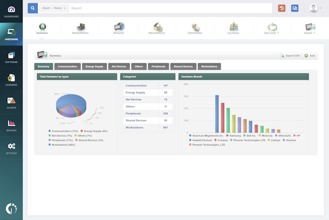 InvGate Assets screenshot: Discovery data