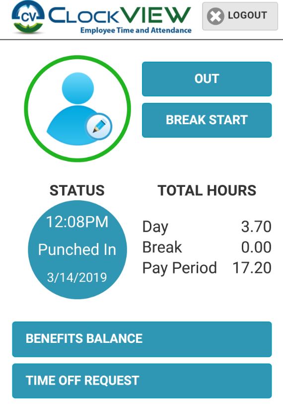 ClockVIEW employee status