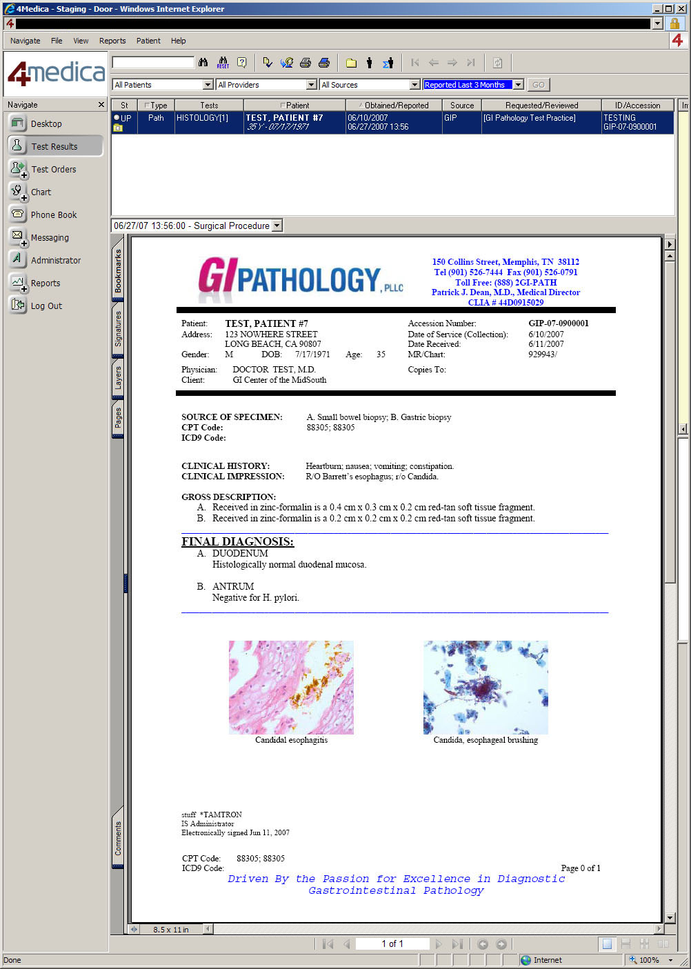 Patient reports