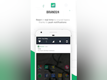 Brand24 Software - Get notifications for new mentions delivered via push notifications to mobile devices