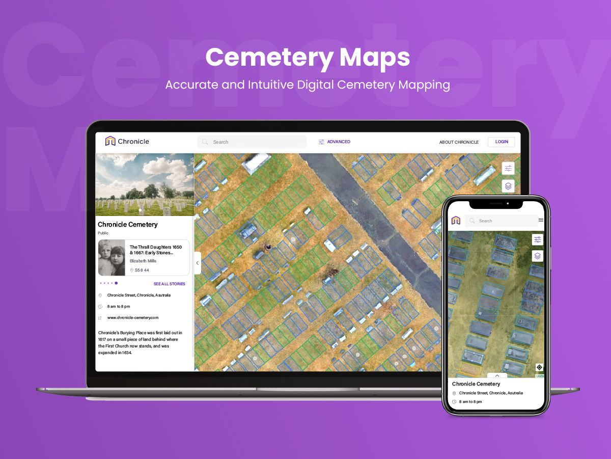 Navigate with ease using our interactive maps, reducing the time spent on locating specific plots or graves.