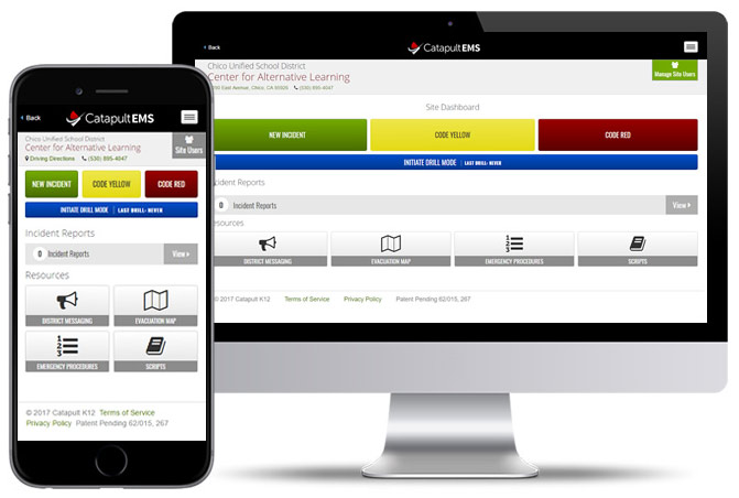 CatapultEMS screenshot: CatapultEMS dashboard