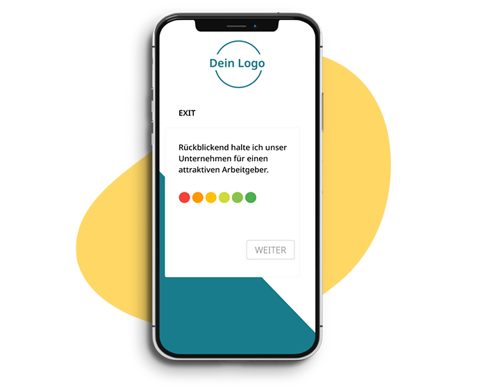 Business Beat screenshot: Example of single question of exit phase of the employee life cycle.