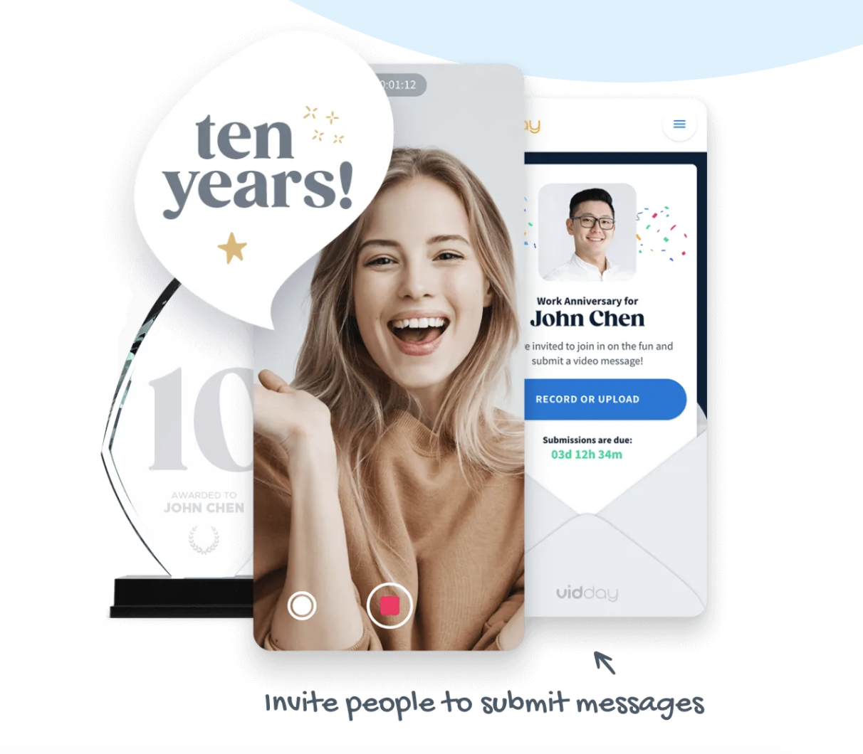 VidDay screenshot: Employee Recognition Video Gift | VidDay