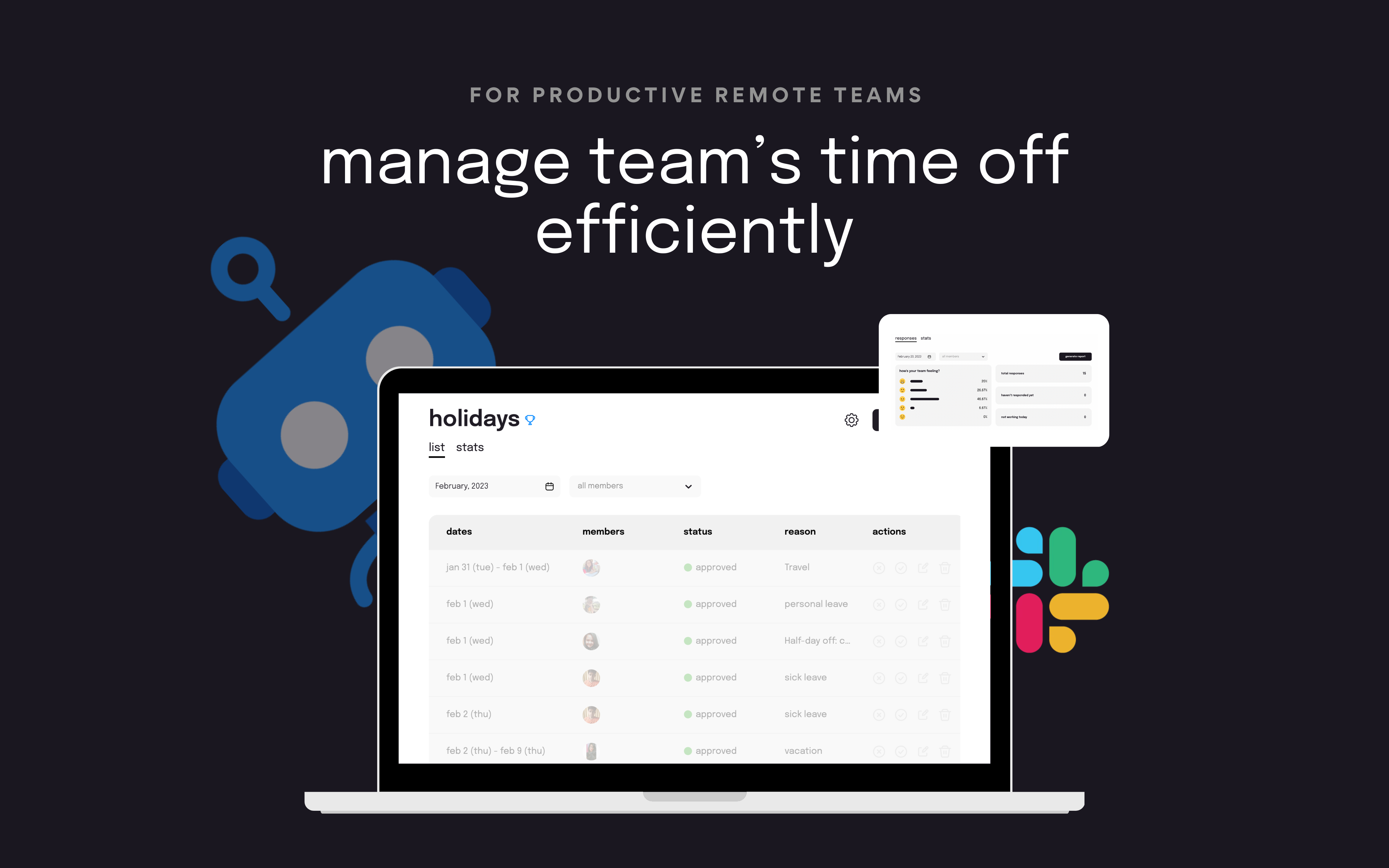 Sup! Manage team's time off efficiently