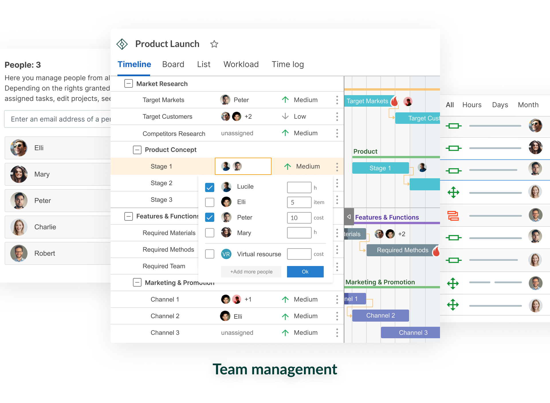 GanttPRO Software - Team management