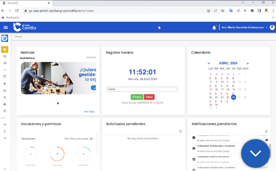 Human Resources software screenshot: Solución integral para la gestión de la nómina y los Recursos Humanos.