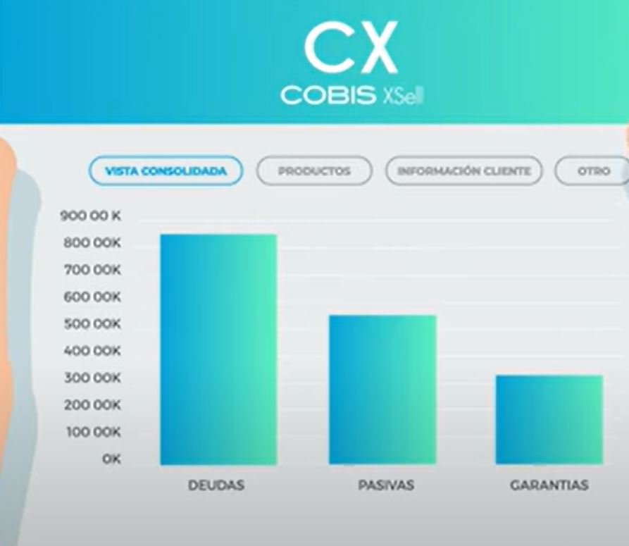 COBIS XSell screenshot: COBIS XSell reporting dashboard