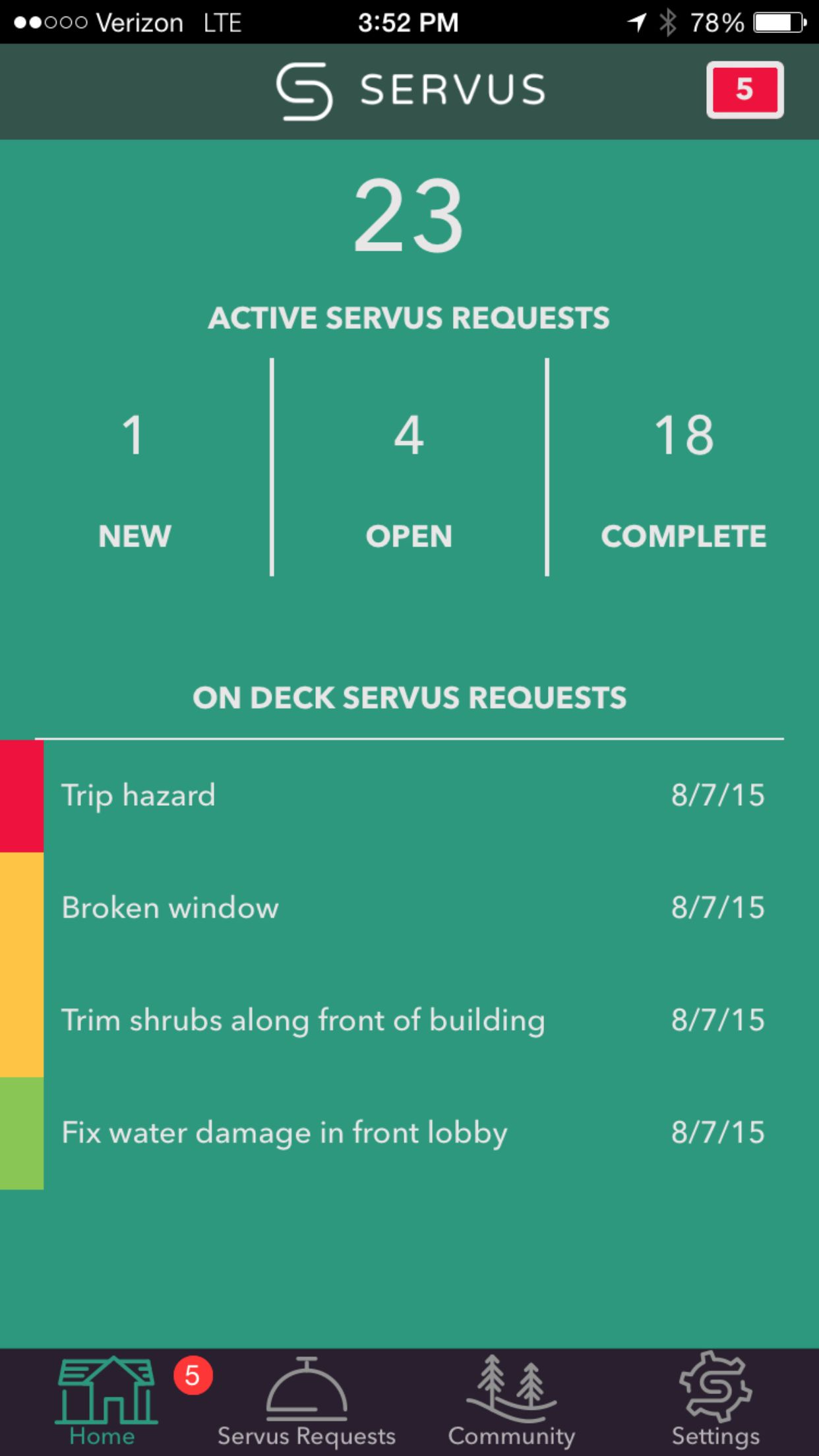 SERVUS Software - Servus Dashboard (iOS app)
