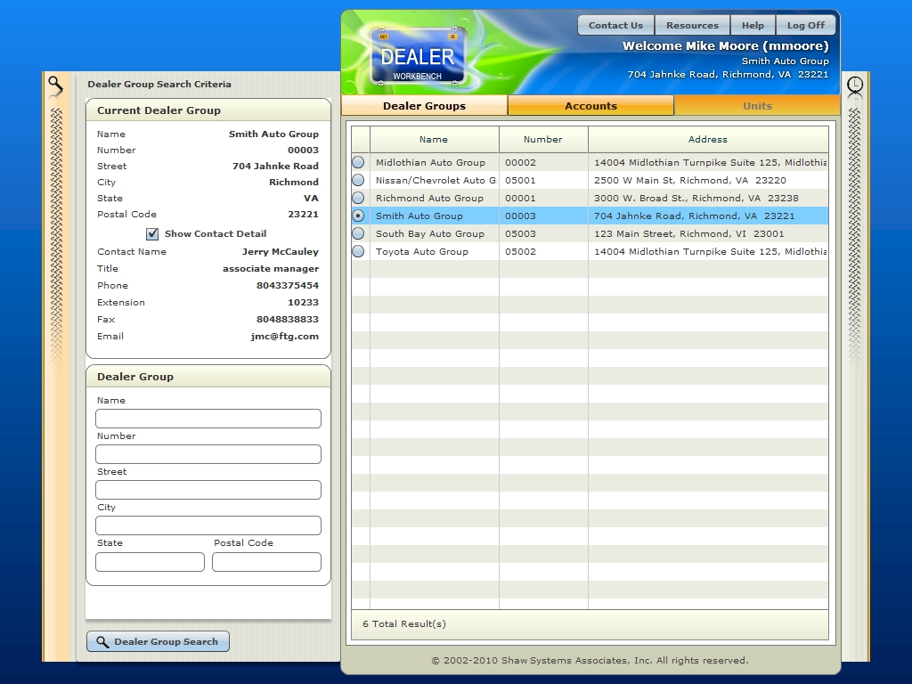 Commercial dealer portals