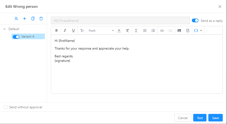 Use built-in playbooks or create your own custom playbook and email templates