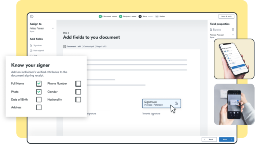 eSignatures screenshot: Yoti eSignatures