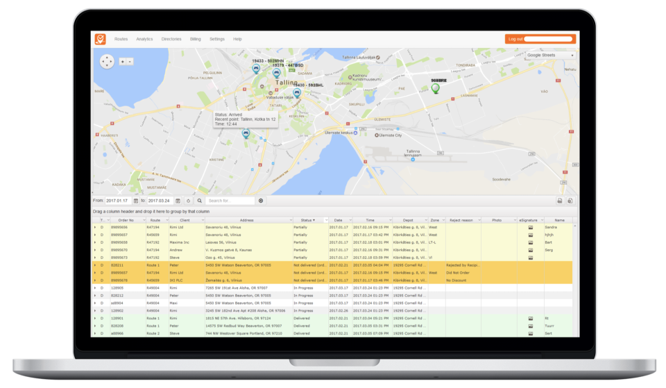 Track-POD utilizes Artificial Intelligence to assist capabilities such as route planning for optimizing delivery driver / vehicle journeys for speed and fuel efficiency