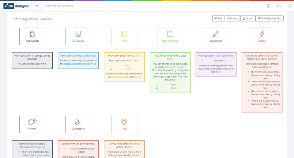 SpreadsheetWEB Software - Development modules