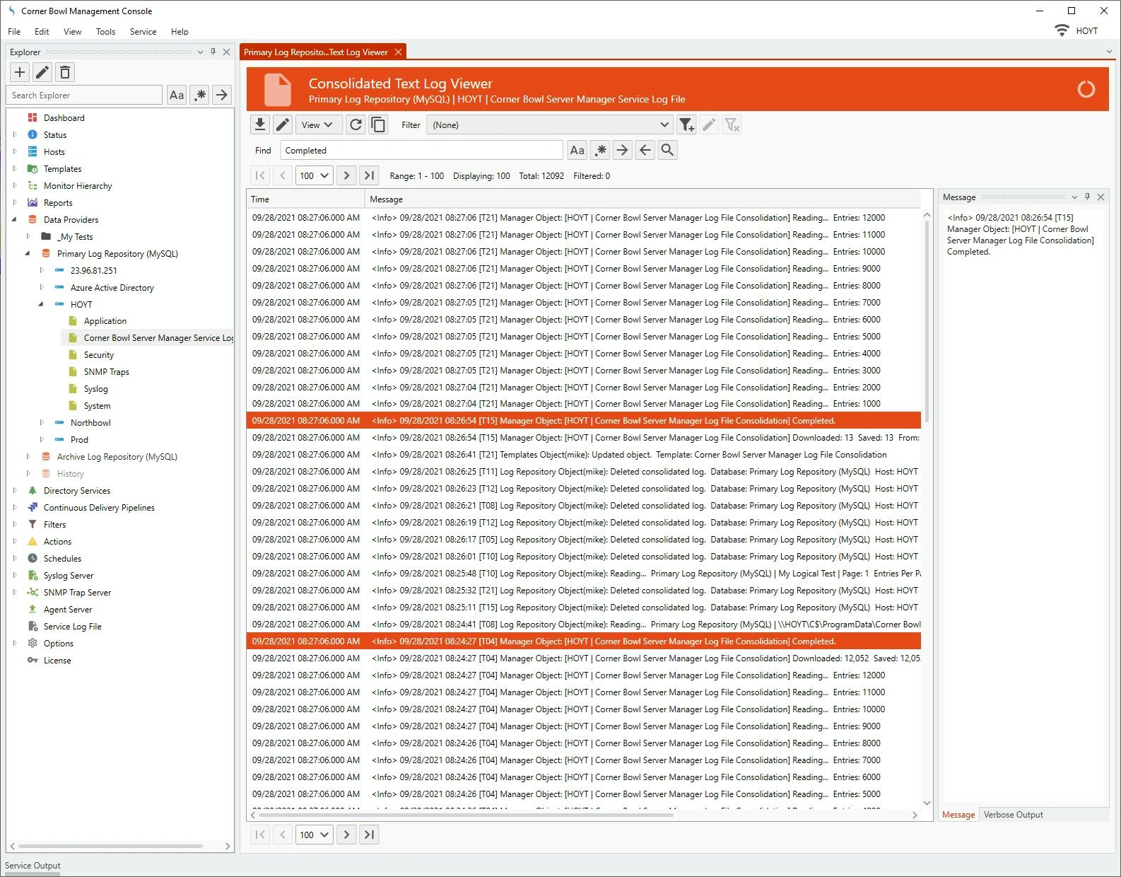 Corner Bowl Server Manager Logiciel - 1