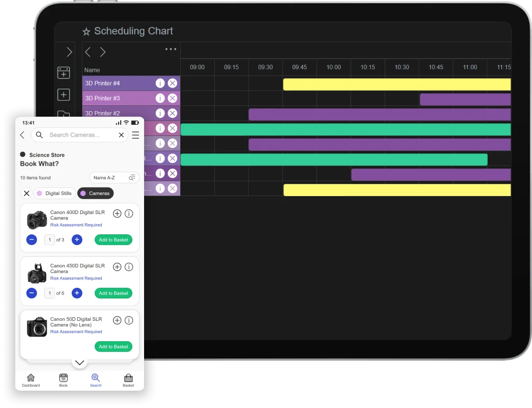 Smarthub Software - manage asset bookings and plan equipment maintenance