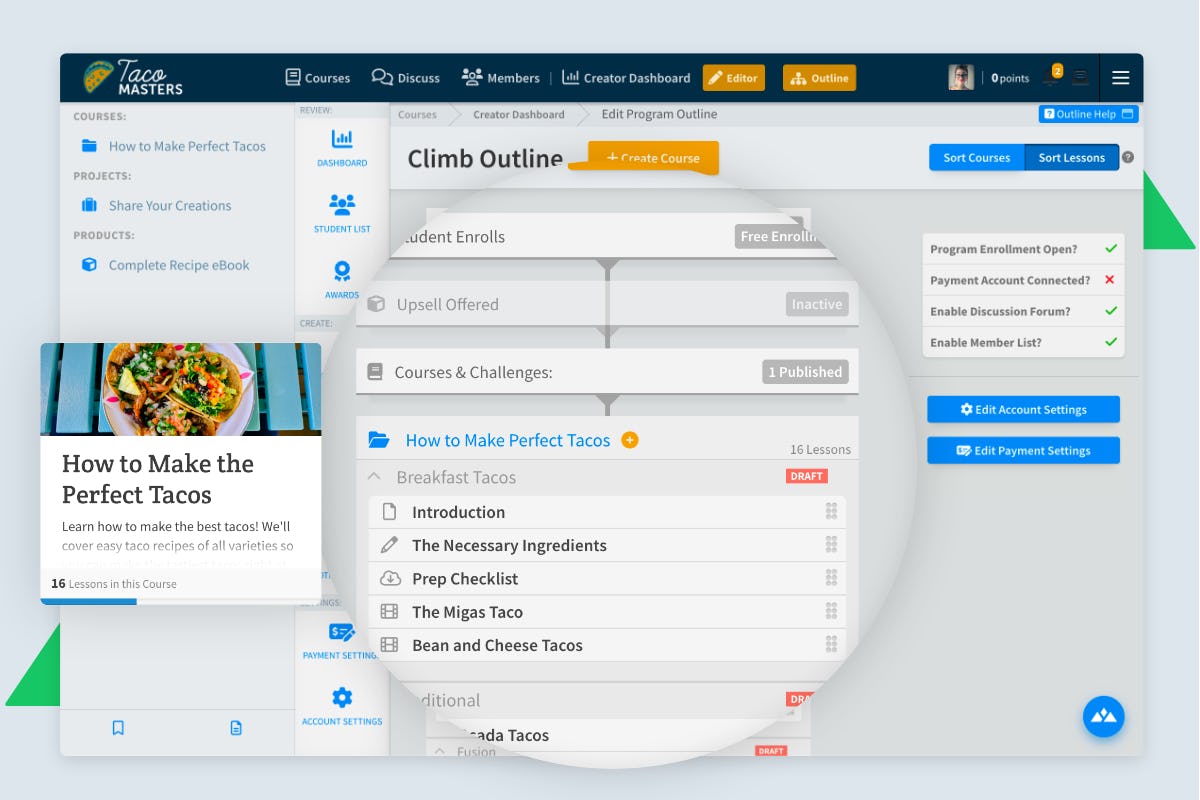 Heights Platform Software - Heights Climb Outline Editor