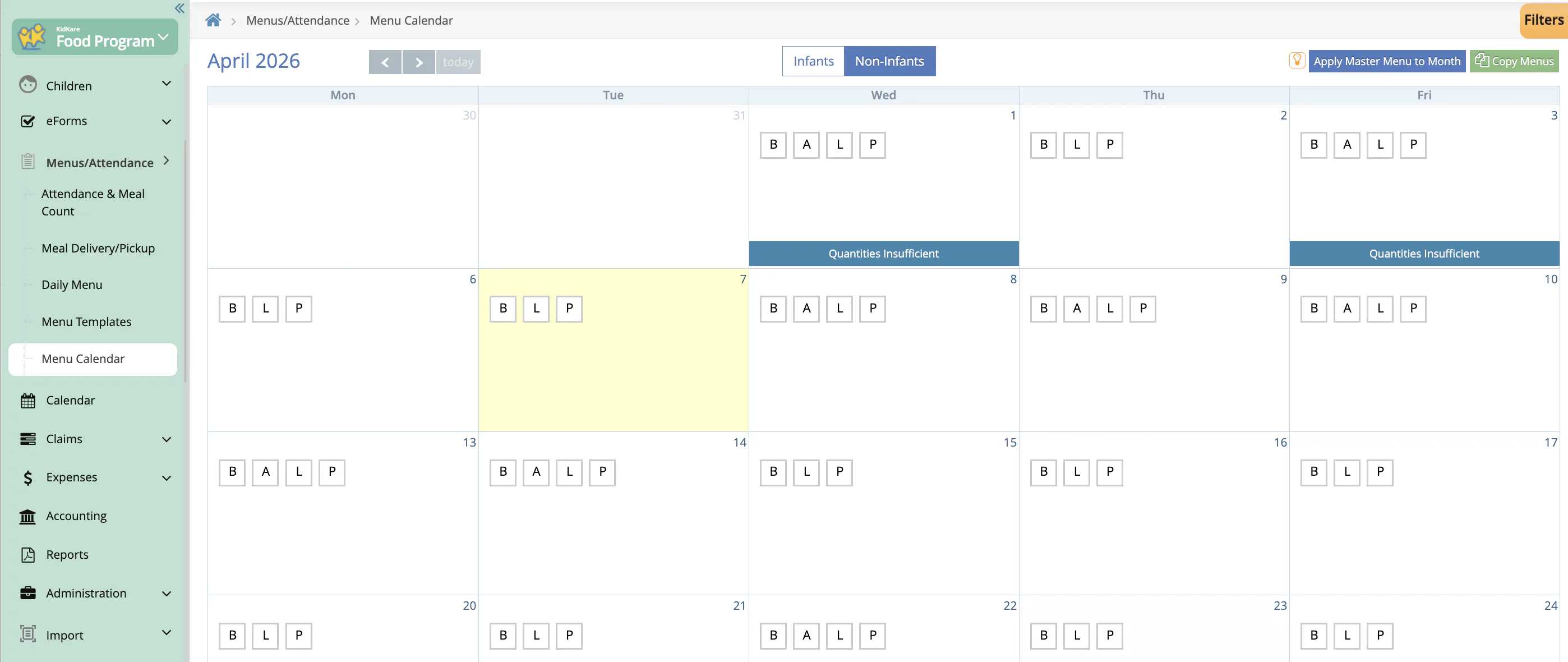 📋 cacfp menu management made simple with kidkare!... KidKare Food Program Price, Features, Reviews & Ratings - Capterra India