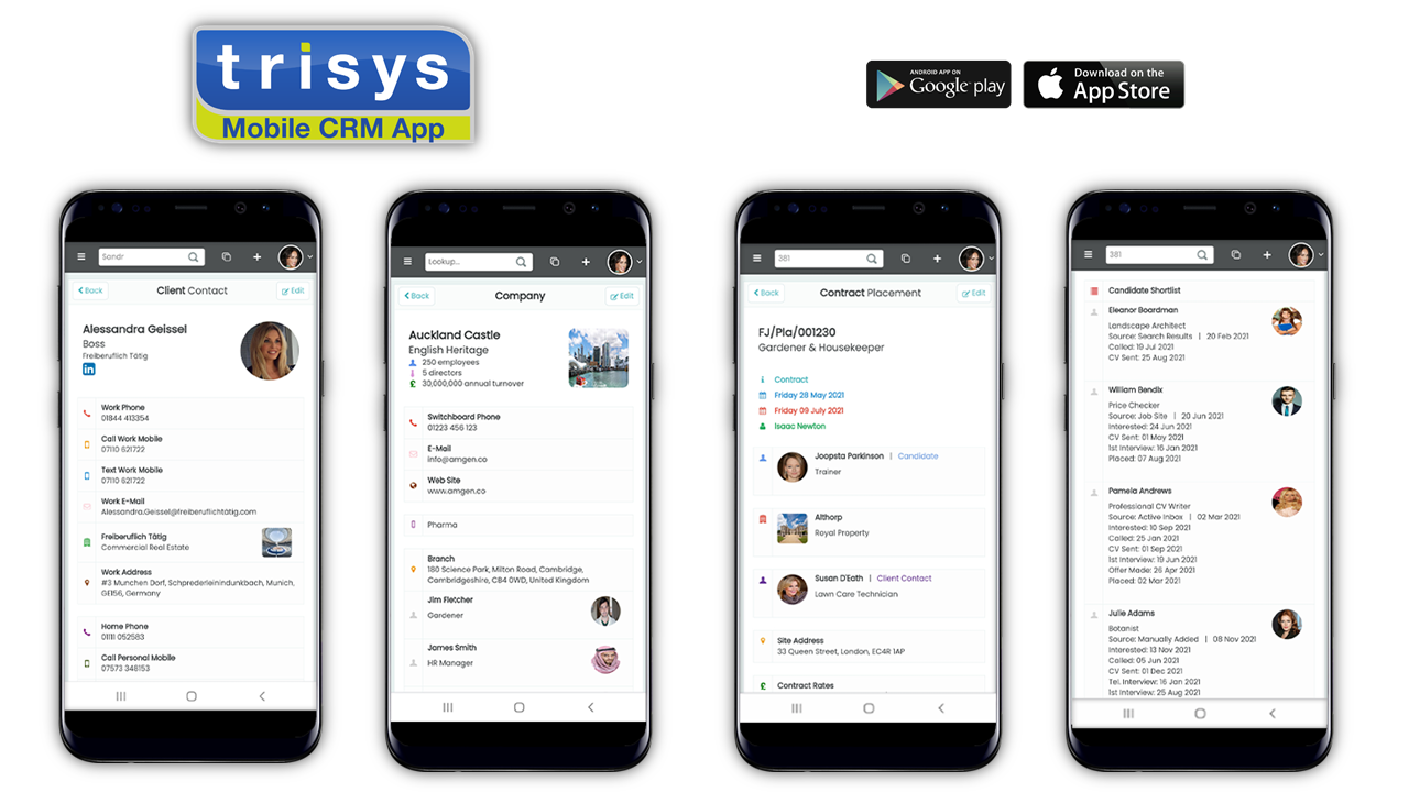 TriSys CRM Mobile Database App
