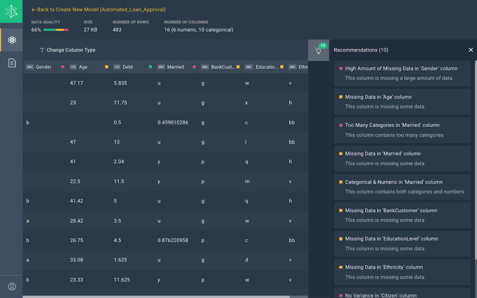 Darwin Software - Guided Data Preperation