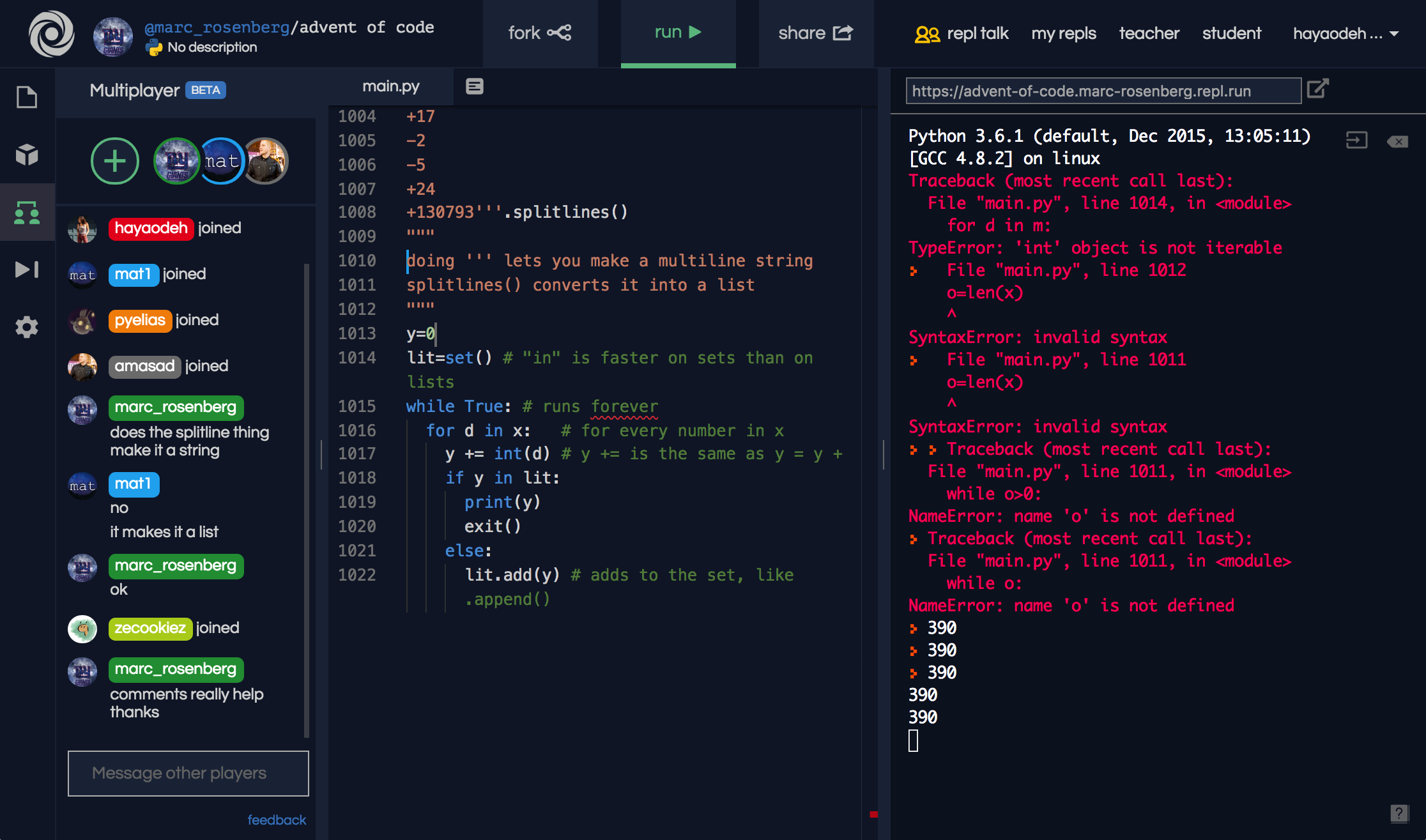 Traceback most recent call last main. Репл ИТ. Repl питон. Replit Python. Repl it питон.