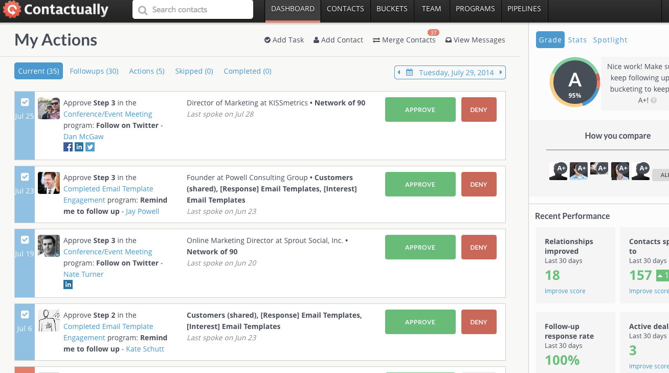 Contactually Pricing Features Reviews Alternatives Getapp