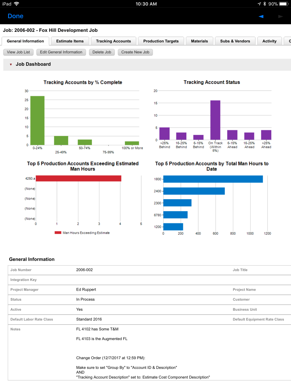 B2W Track Software - B2W Track job tracking