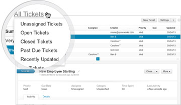 <p style="text-align: center;"><span style="font-weight: 400;">Managing help desk tickets in </span><a href="https://www.capterra.com/p/102709/Spiceworks-IT-Help-Desk/"><span style="font-weight: 400;">Spiceworks </span></a><span style="font-weight: 400;">(</span><a href="https://www.capterra.com/p/102709/Spiceworks-IT-Help-Desk/"><span style="font-weight: 400;">Source</span></a><span style="font-weight: 400;">)</span></p>
