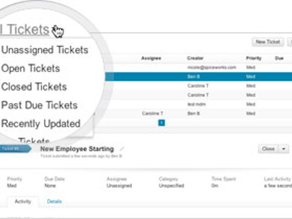 Spiceworks Software - Manage Help Tickets
