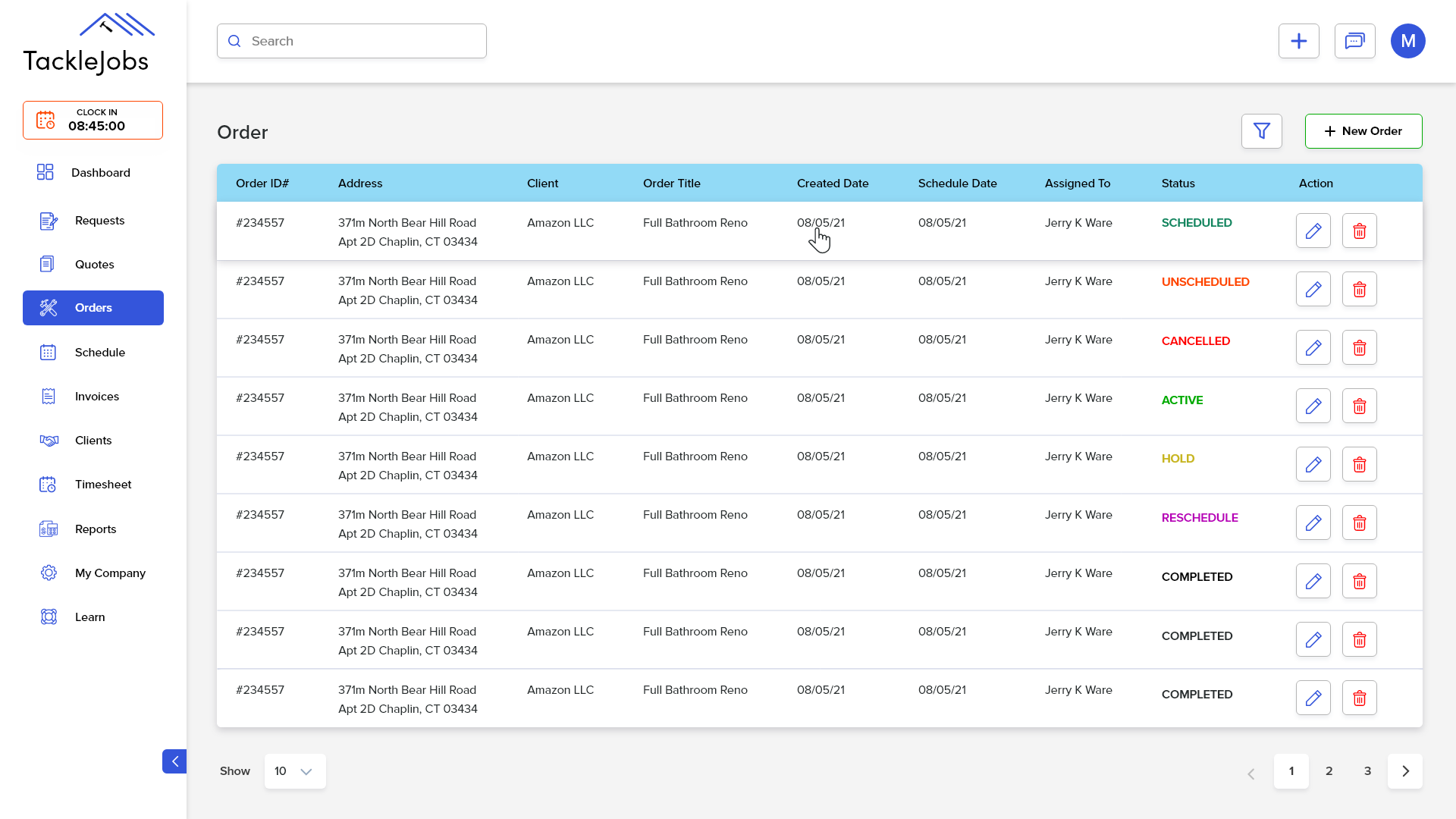 Our intuitive interface allows you to effortlessly organize and prioritize orders, ensuring smooth project execution.
