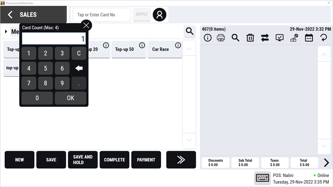 Parafait Software - Dashboard