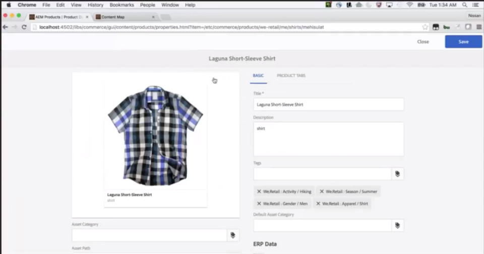 EnterWorks screenshot: EnterWorks content management