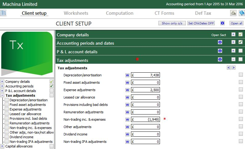 Caseware Corporation Tax Software - 1