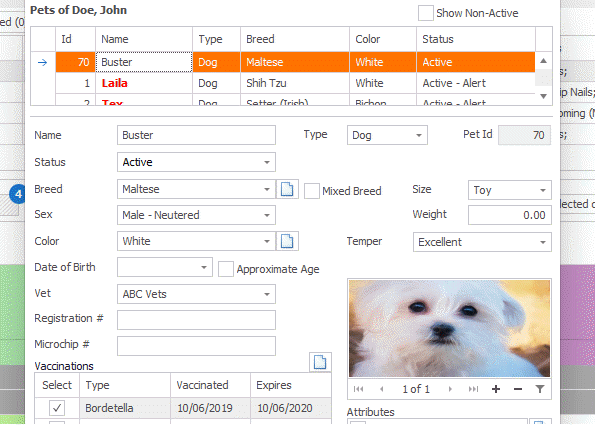 PetLinx Software - Record full information of your Customers, Pets, Bookings, Invoices and Payments, Retail Products, Business Contacts, and Employees.
