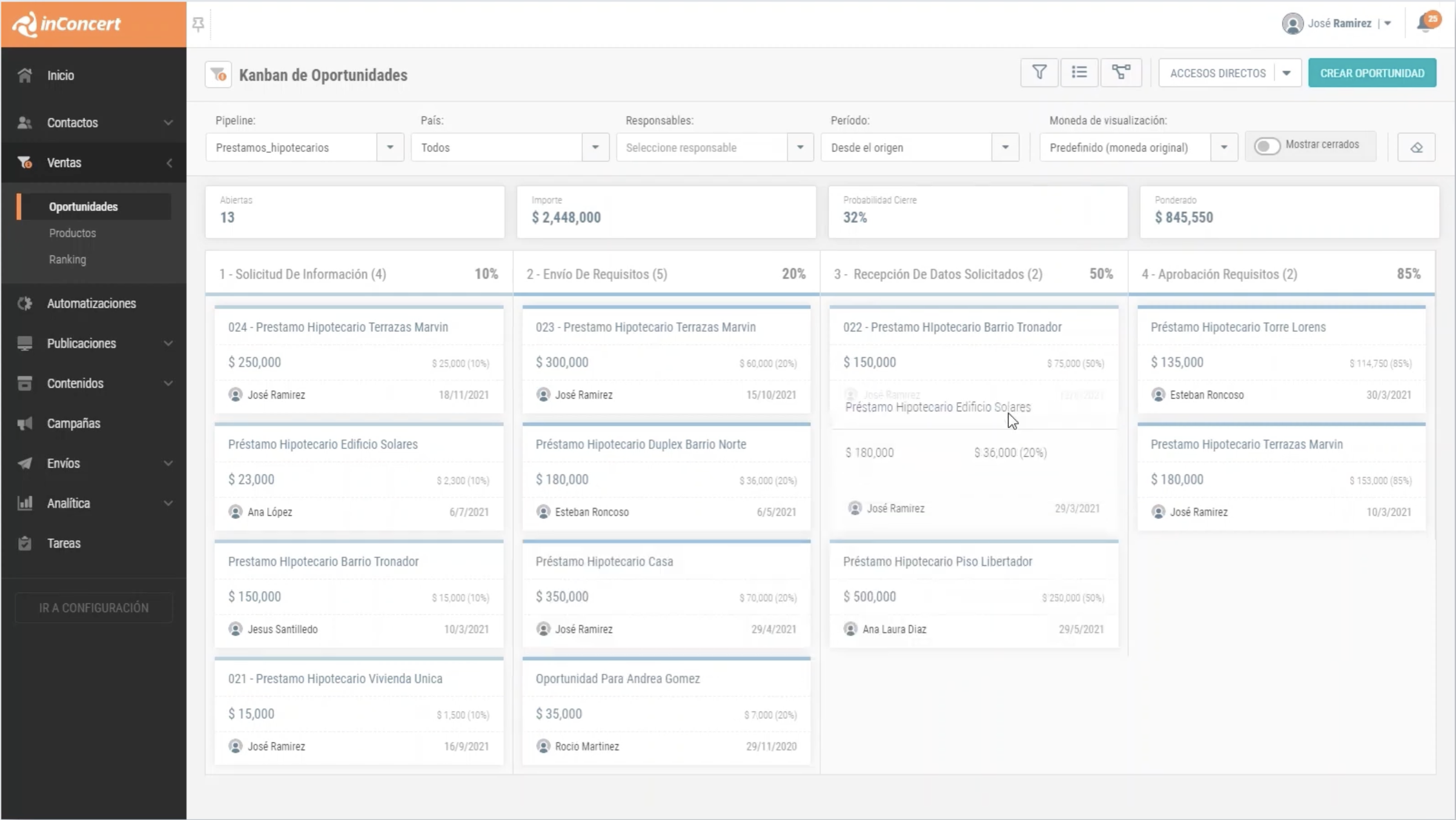 Pipeline management: Manage multiple pipelines and sales teams. Track the progress and likelihood of closing each sales opportunity. Generate your own, fully customizable pipelines that reflect all tasks and elements you need.
