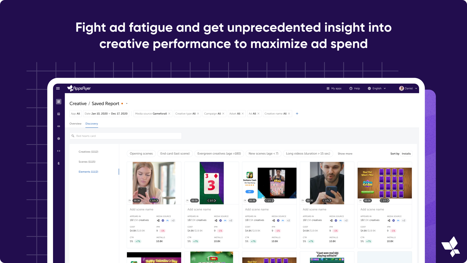 AppsFlyer Software - Fight ad fatigue and get unprecedented insight into creative performance to maximize ad spend