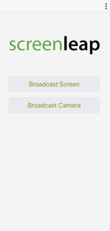Screenleap screenshot: Screenleap mobile application