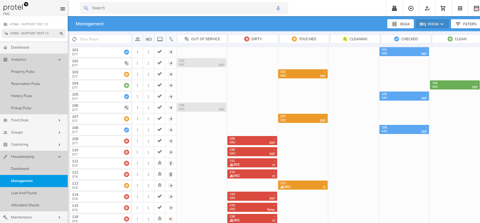 protel PMS Software - Housekeeping