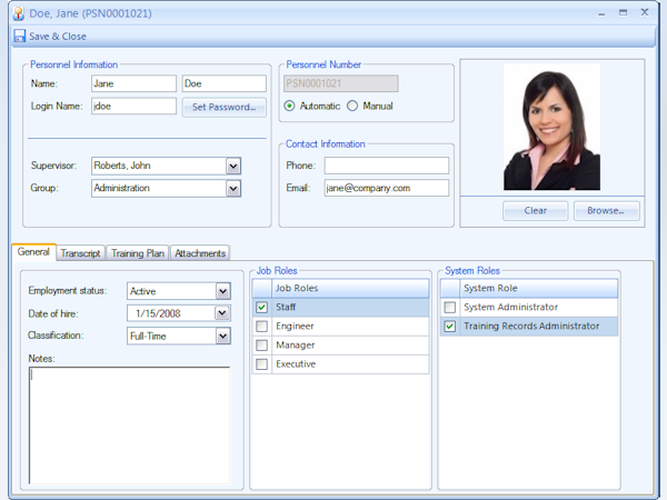 Training Manager Software - 2