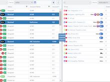 Dispatch Science Software - Live grid-based dispatch board with drag & drop orders to drivers