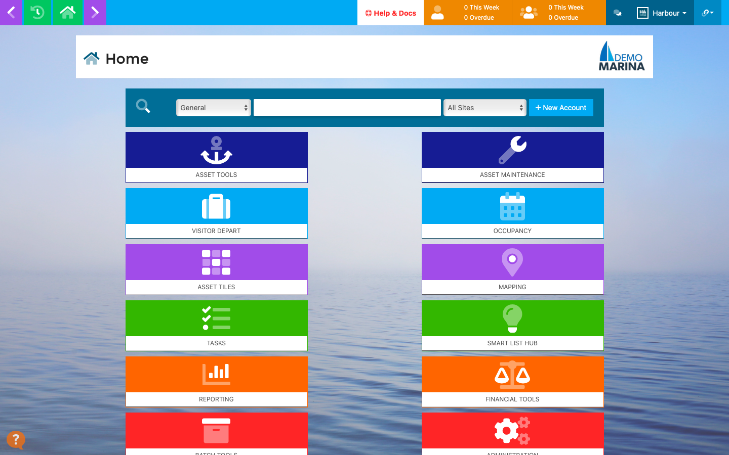 Harbour Assist home page