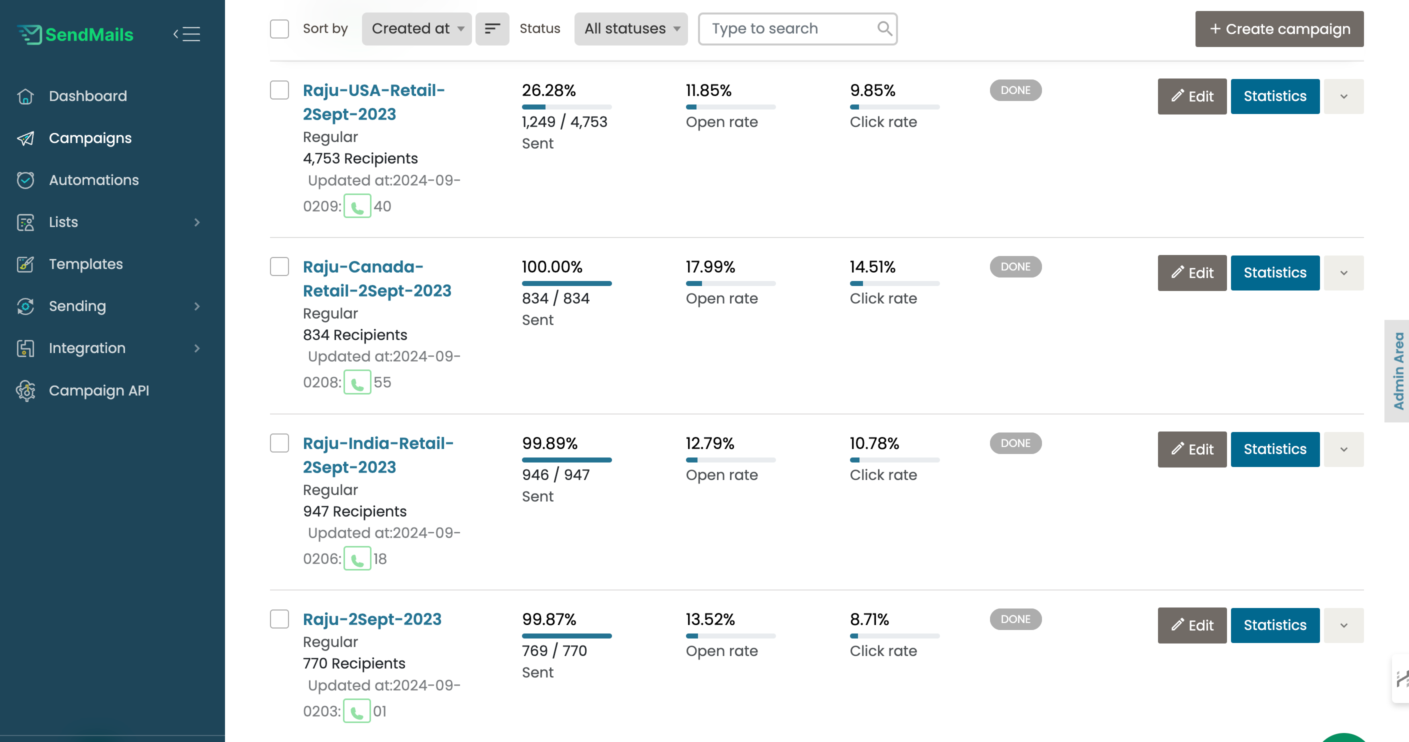 SendMails Software - 1