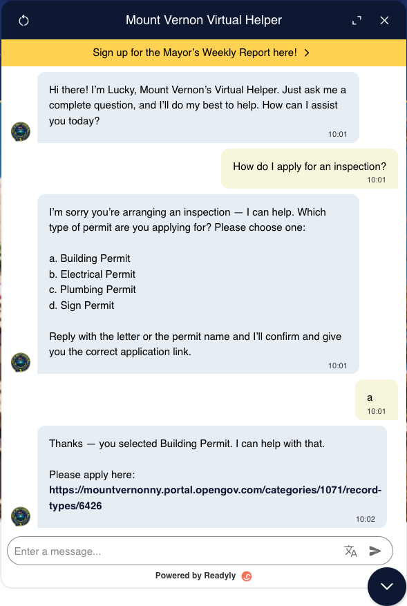 Readyly Software - Readyly answers questions on how to apply for an inspection