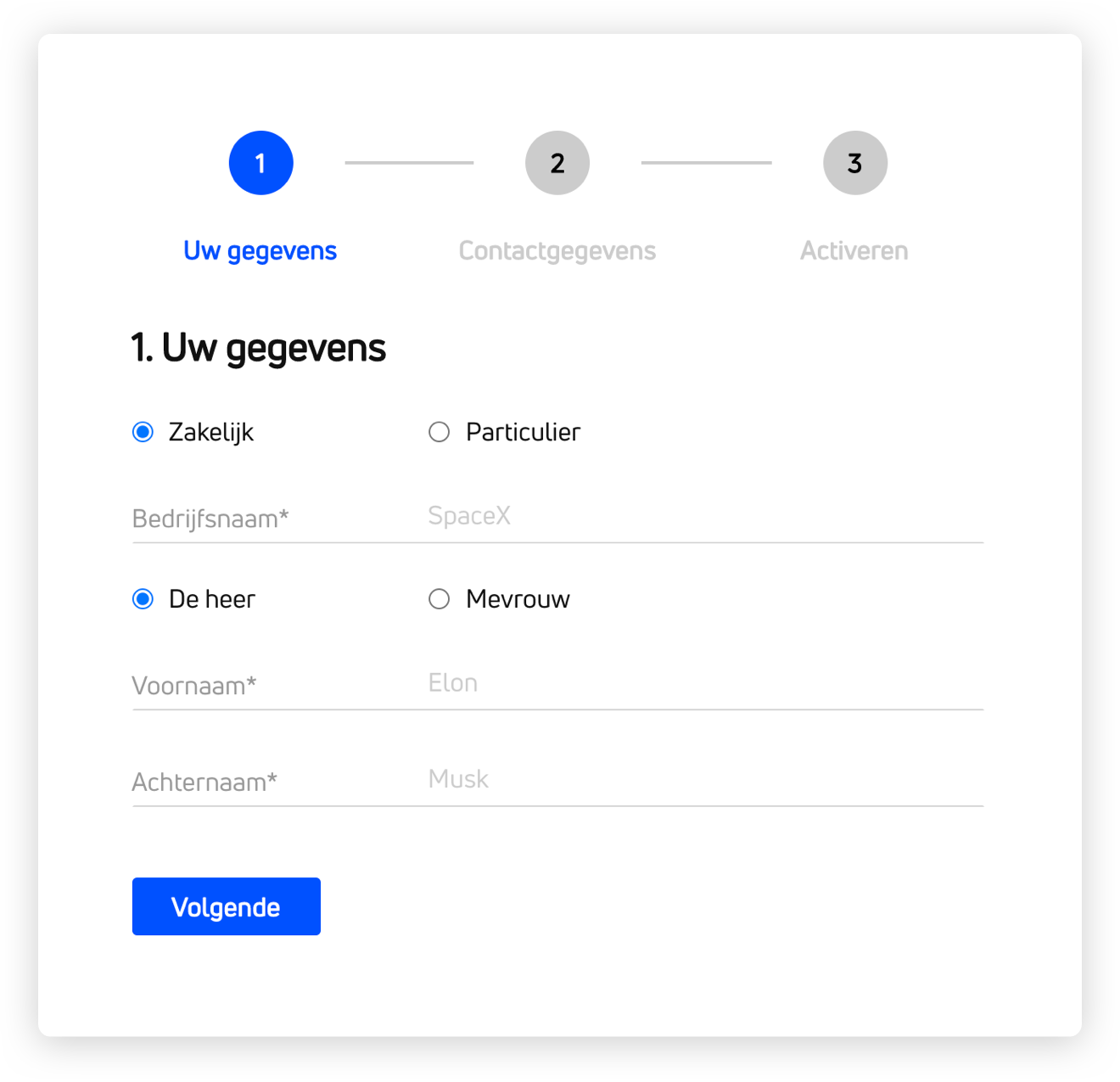 Savvii screenshot: IPS user registration