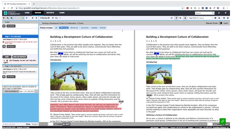 Collaborator Software - Review documents & mark edits